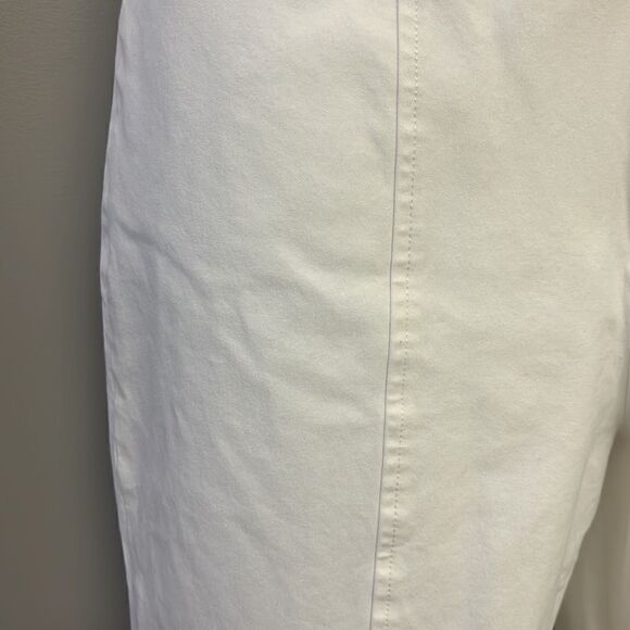 NYDJ Cream Ankle Pants with Front and Back Pleating - Picture 5 of 14